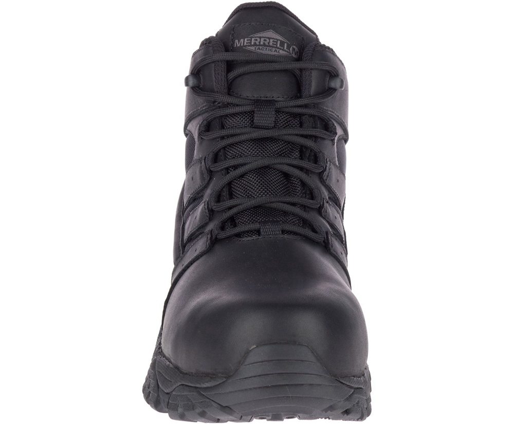 Merrell Støvler Herre - Moab 2 Mid Tactical Response Waterproof Comp Toe Wide Width - Sort - YKU6520